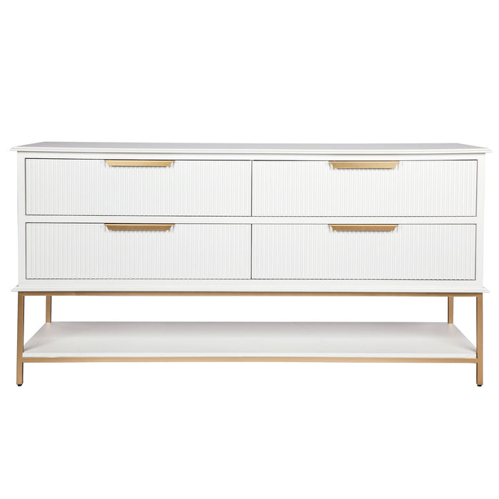 Aimee 4 Drawer Chest - White