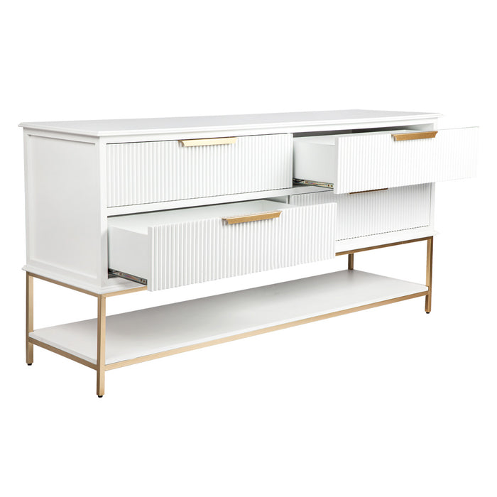 Aimee 4 Drawer Chest - White