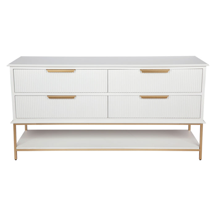 Aimee 4 Drawer Chest - White