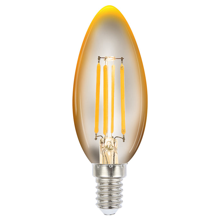 Globe LED Candle - Amber E14