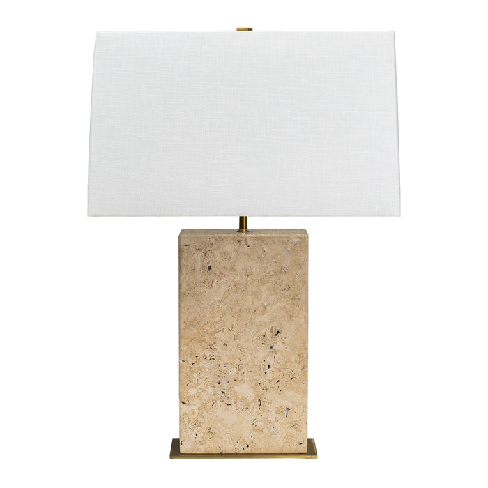 Dominique Travertine Table Lamp