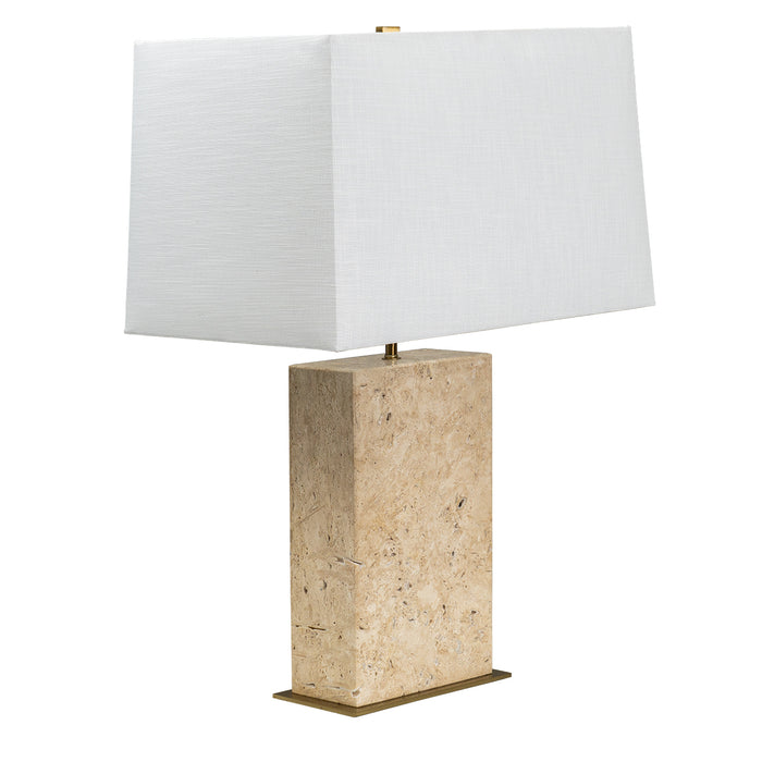 Dominique Travertine Table Lamp