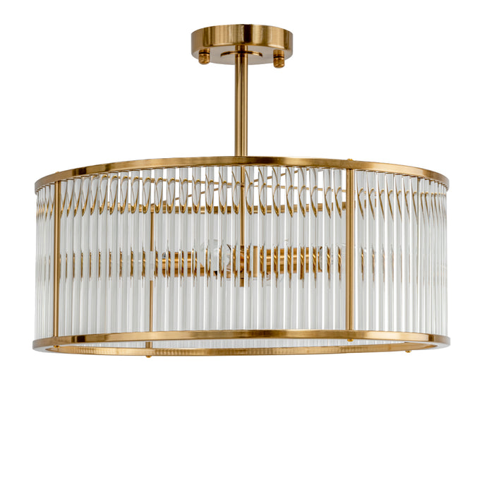 Farrah Flush Mount - Brass