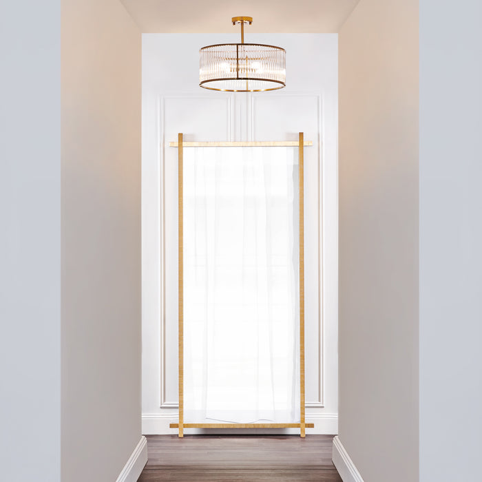 Farrah Flush Mount - Brass