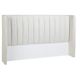 Cafe Lighting and Living Central Park King Bedhead - Natural Linen