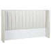 Cafe Lighting and Living Central Park King Bedhead - Natural Linen