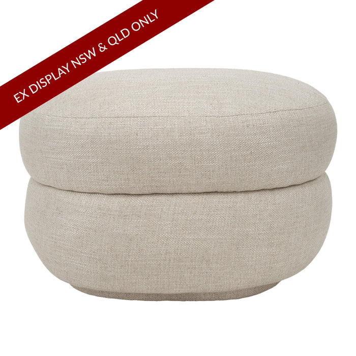 Aurora Foot Stool - Natural Linen