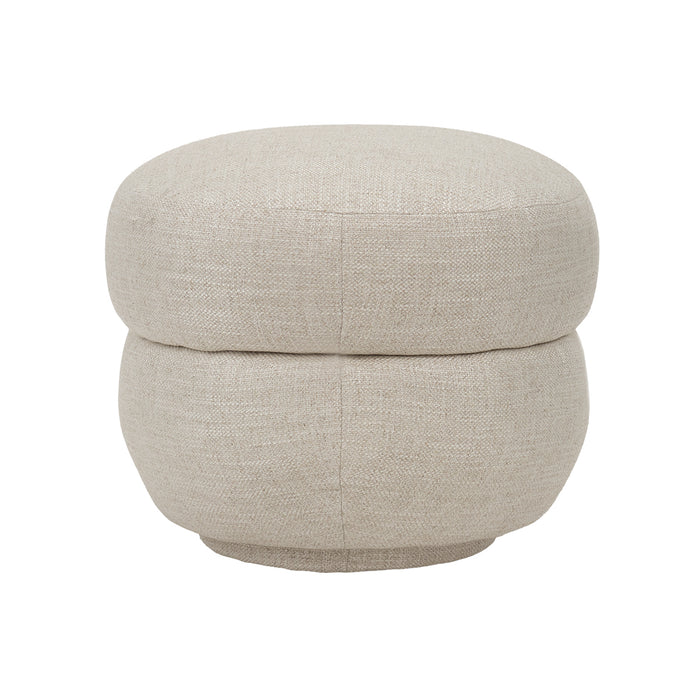 Aurora Foot Stool - Natural Linen