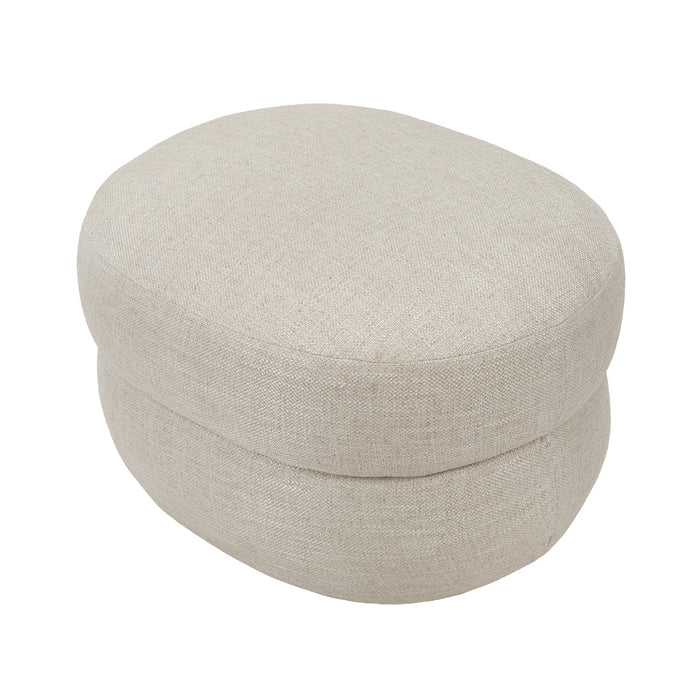 Aurora Foot Stool - Natural Linen