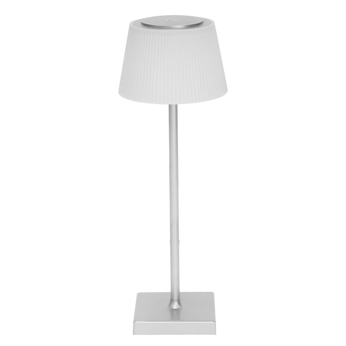 Tate Rechargeable Touch Lamp - Silver