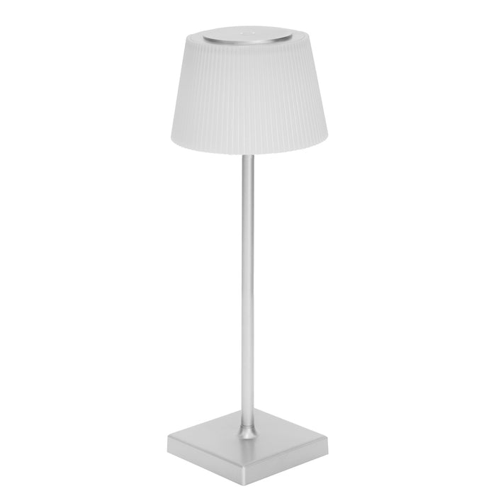 Tate Rechargeable Touch Lamp - Silver