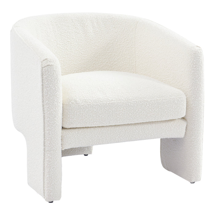 Kylie Arm Chair - White Boucle