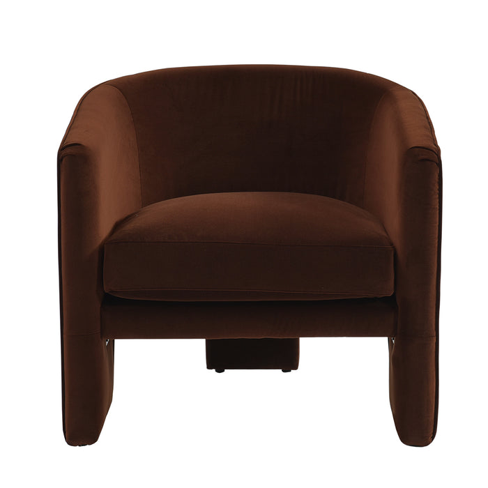 Kylie Arm Chair - Dark Chocolate Velvet