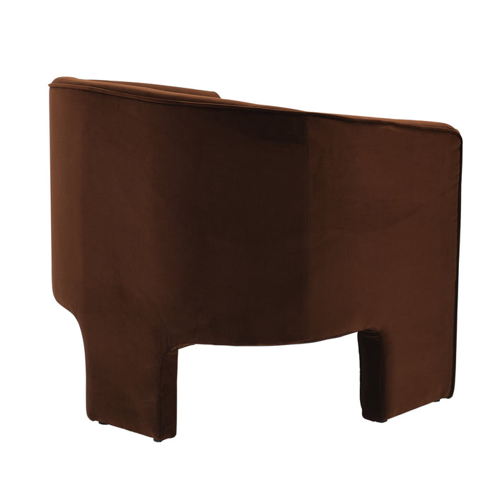 Kylie Arm Chair - Dark Chocolate Velvet