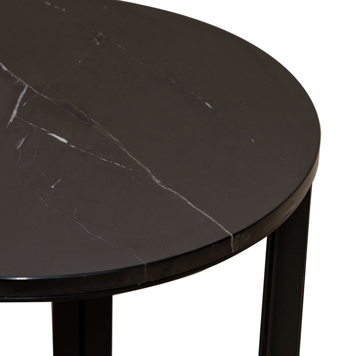 Bowie Marble Side Table - Black