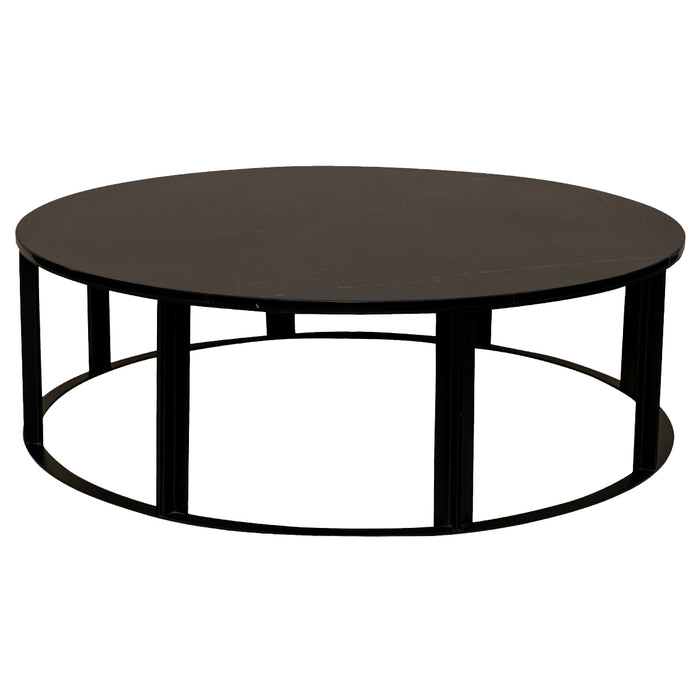 Bowie Marble Coffee Table - Large Black