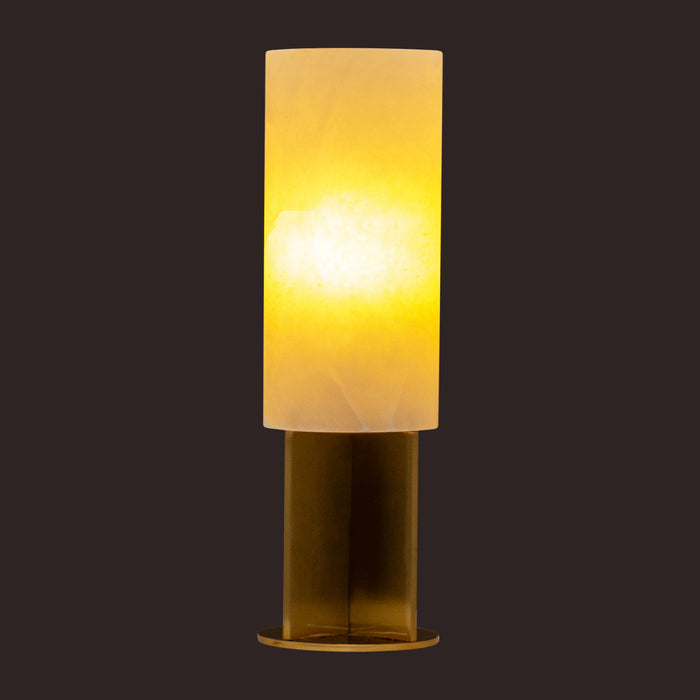 Samara Alabaster Table Lamp - Brass