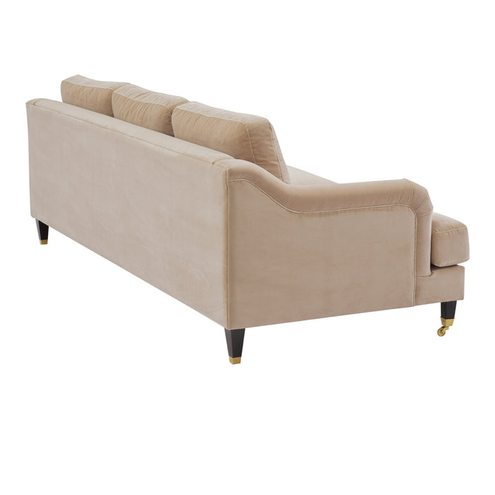 Aerin 3 Seater Sofa - Taupe Velvet