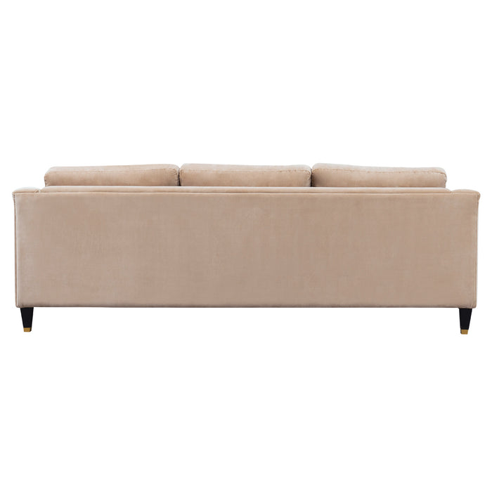 Aerin 3 Seater Sofa - Taupe Velvet