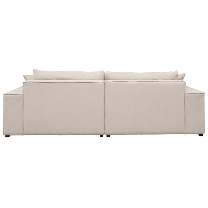 Midtown 4 Seater Sofa - Natural Linen