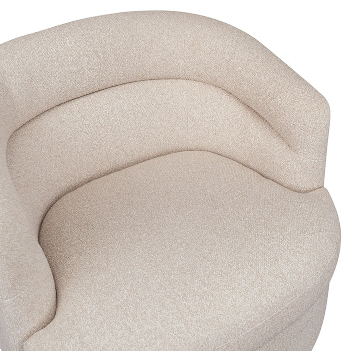 Holly Swivel Arm Chair - Natural