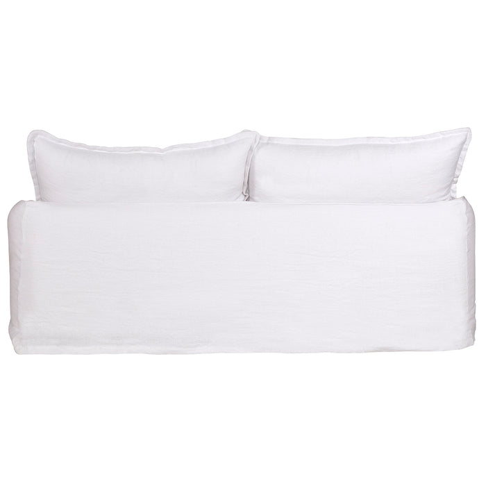 Hayman 3 Seater Slip Cover Sofa - White Linen