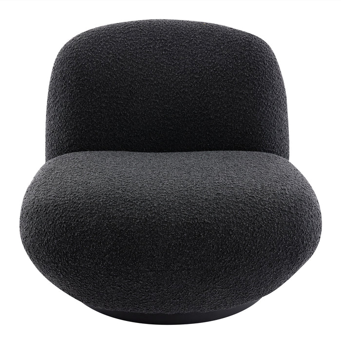 Felicity Swivel Occasional Chair - Black Onyx Boucle