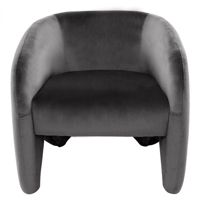 Maine Arm Chair - Charcoal Velvet