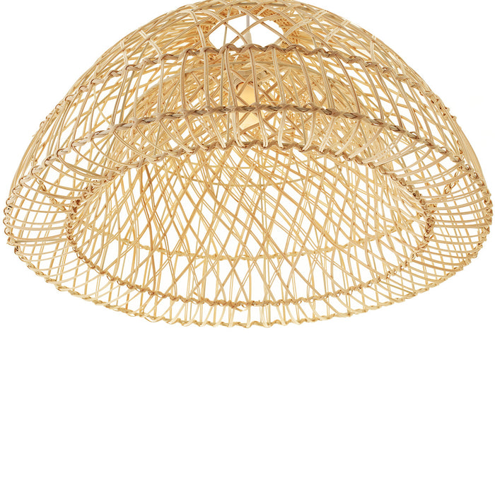 Longport Rattan Pendant - Dome