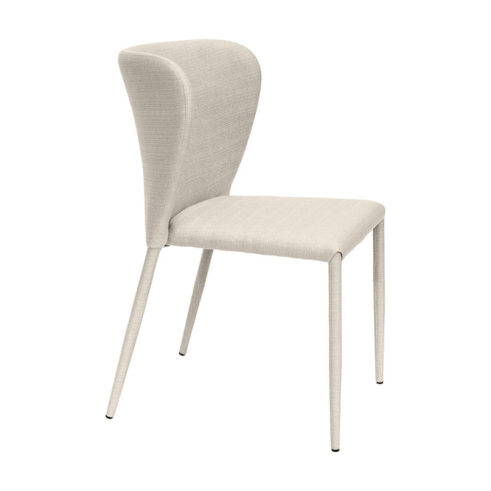 Foley Dining Chair Set of 2 - Natural w Fabric Legs