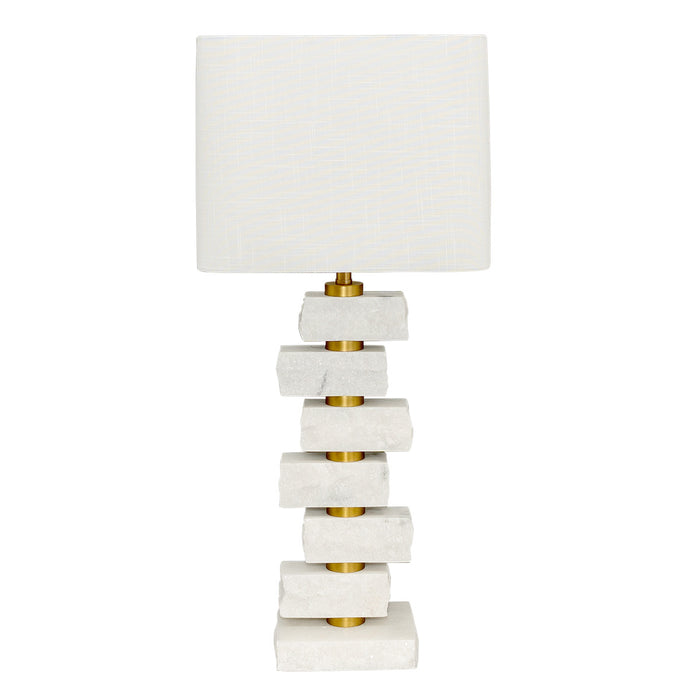 Hamburg Marble Table Lamp - White