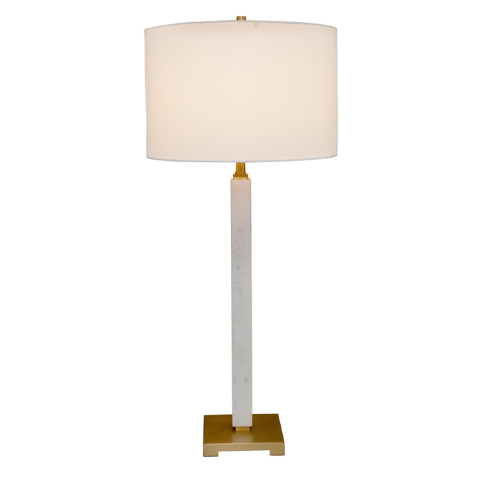 Essex Marble Table Lamp - White