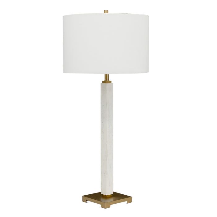 Essex Marble Table Lamp - White