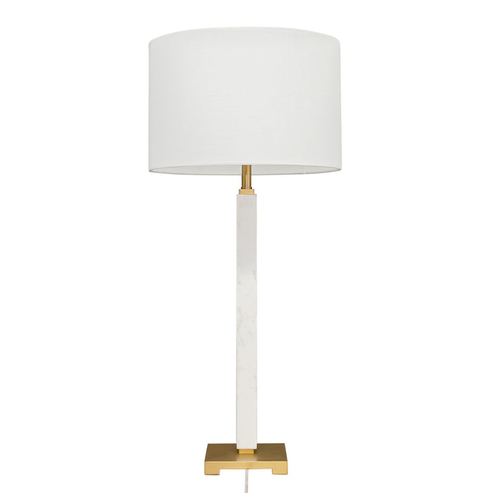 Essex Marble Table Lamp - White