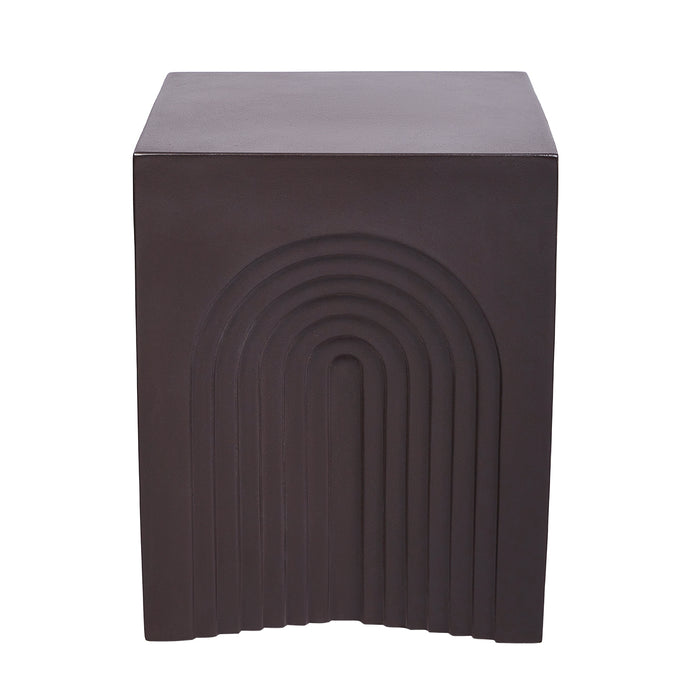 Arc Concrete Stool - Charcoal