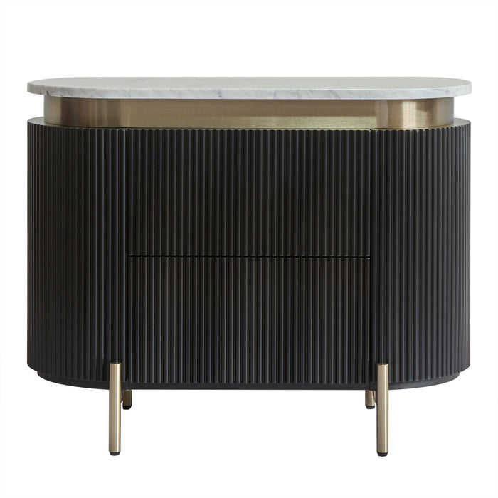 Demarco Bedside Table - Black