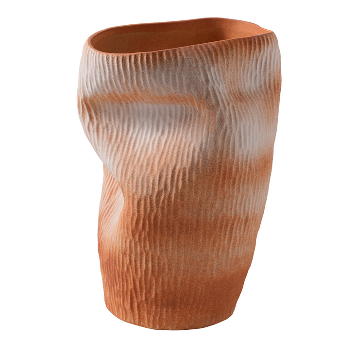 Maeve Porcelain Vase - Large Terracotta