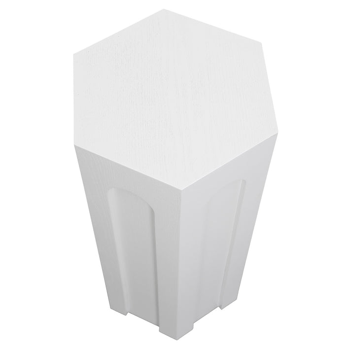 Winston Tall Side Table - White