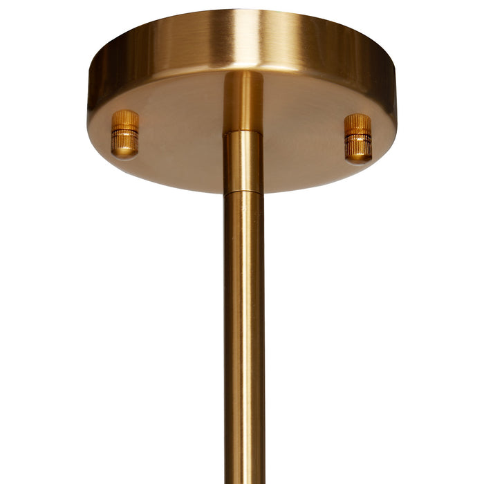 [Brand] brass ceiling fixture with sleek design and finish.