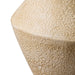 [Brand] textured beige ceramic vase, close-up detailed surface.
