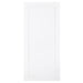 White [Brand] interior door with minimalist single panel design.