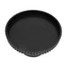 Black [Brand] tray with ribbed edges and flat surface.