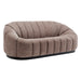 Contemporary brown sofa with plush design from [Brand].
