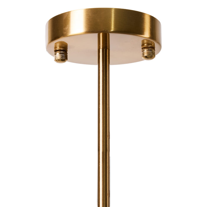 Golden ceiling fixture with screws, sleek design by [Brand].