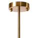 Golden ceiling fixture with screws, sleek design by [Brand].