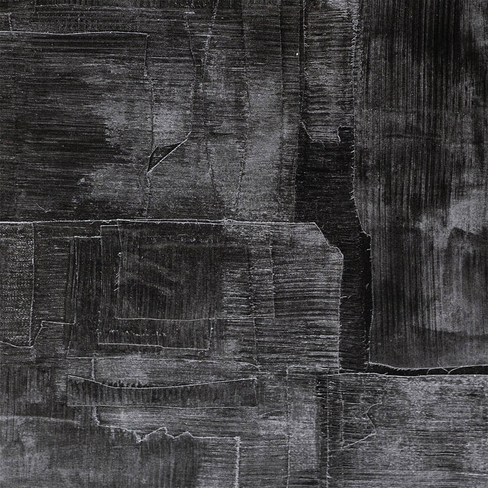 Textured black and gray abstract painting by [Brand].