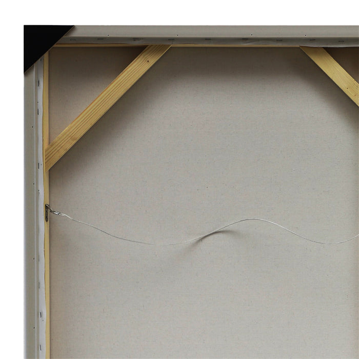 Backside of canvas frame with support, wire, [Brand].