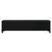 Black minimalist bench by [Brand], sleek and modern design.