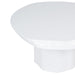 White abstract table with rounded edges from [Brand].
