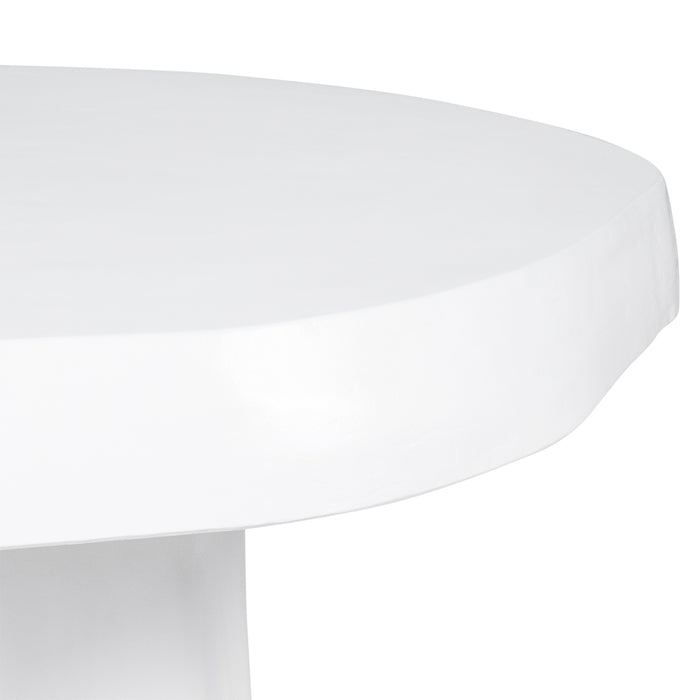 White, oval table top from [Brand], minimalist modern design.